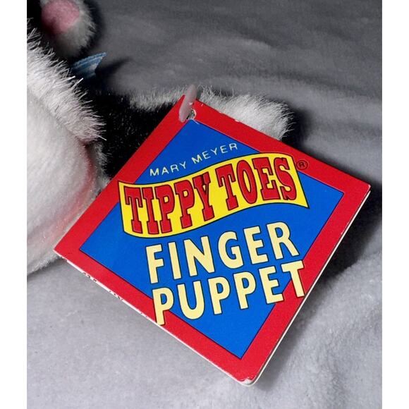 Mary Meyer Tippy Toes Cow Moo Moo Finger Puppet Plush 6" Stuffed Animal Toy 1994 - Picture 5 of 8